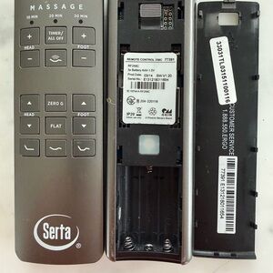 (1) Gray Remote Control for Serta Bed. Have two available.